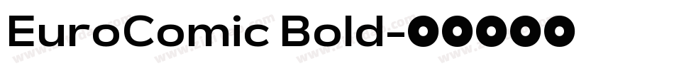 EuroComic Bold字体转换